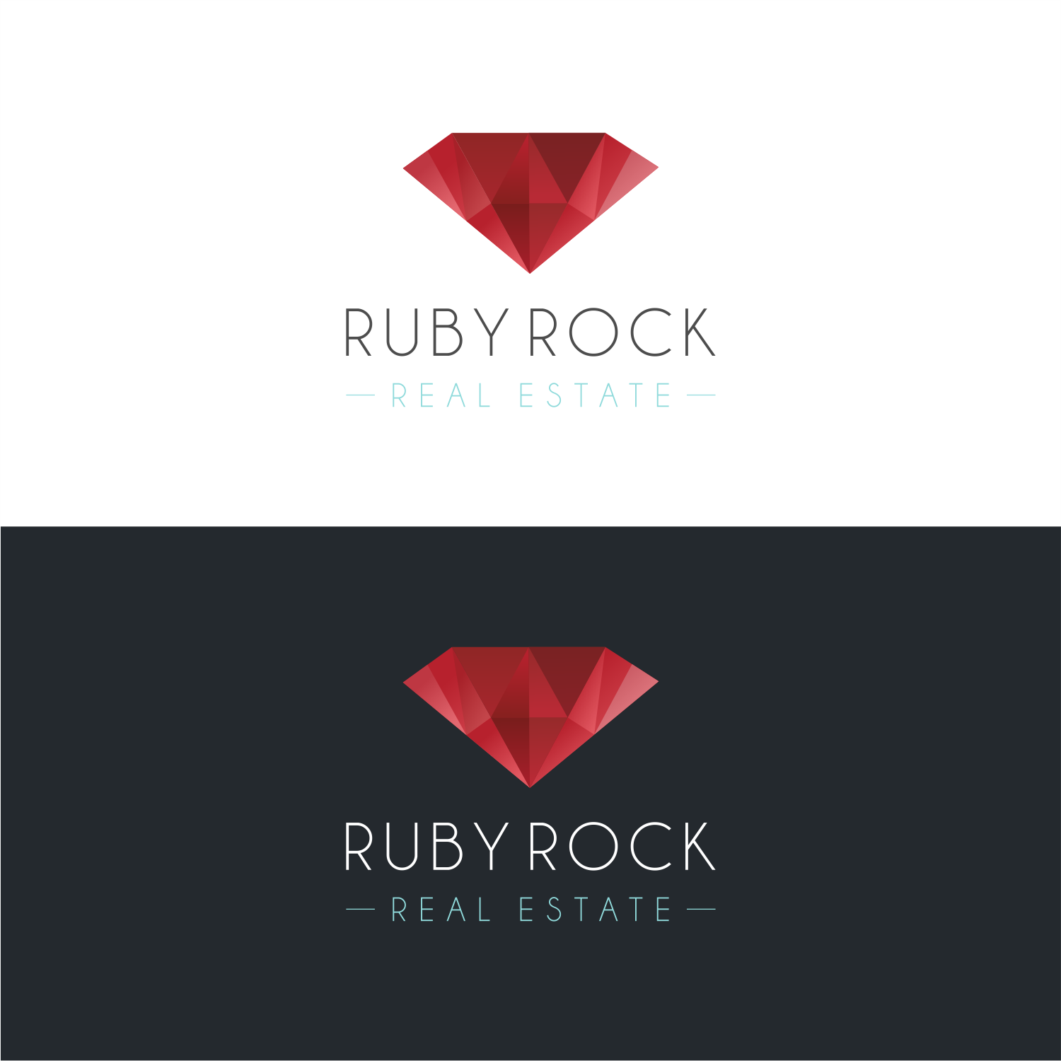 Logo Design by ThiagoB for Ruby Rock Real Estate | Design #28250230