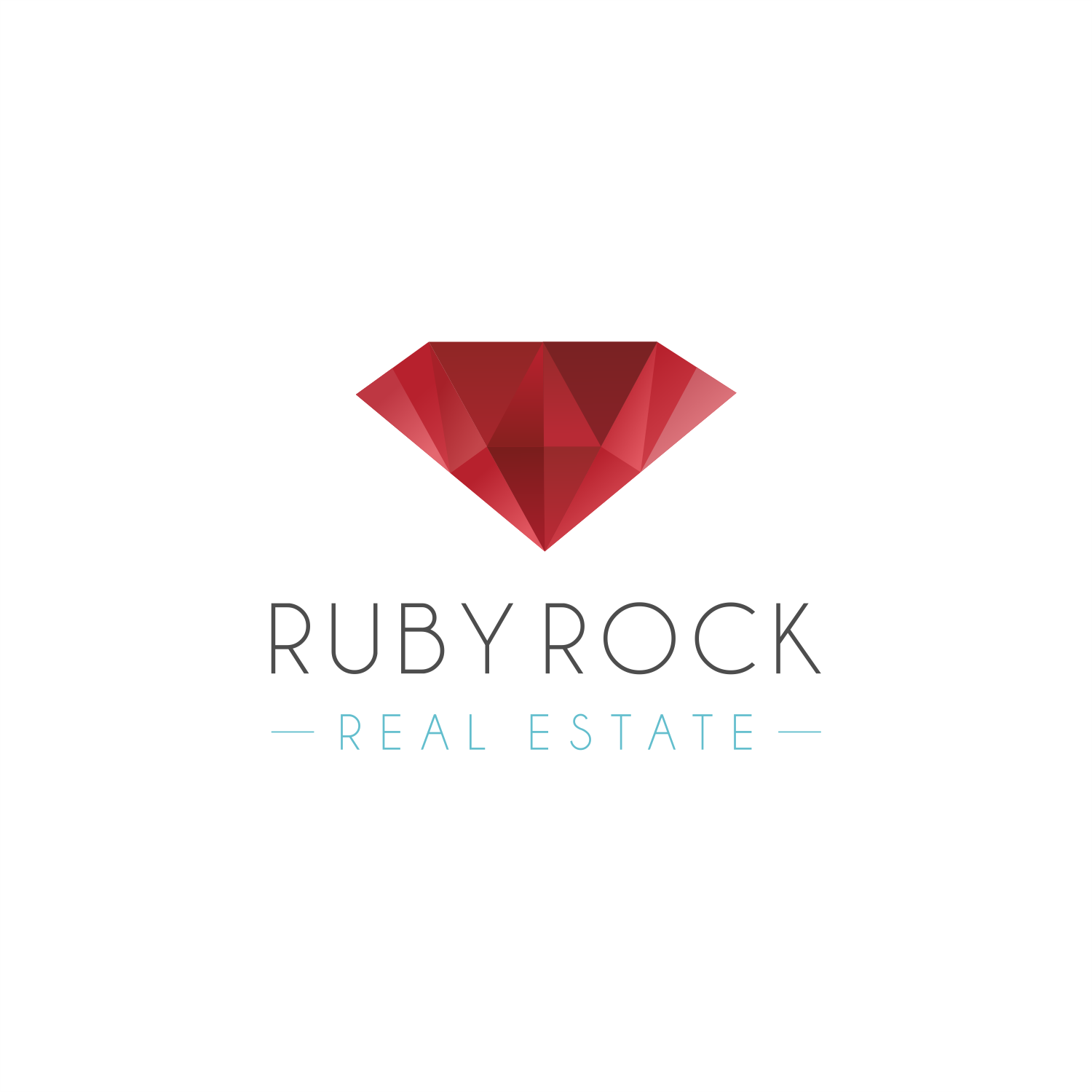 Logo Design by ThiagoB for Ruby Rock Real Estate | Design #29207940