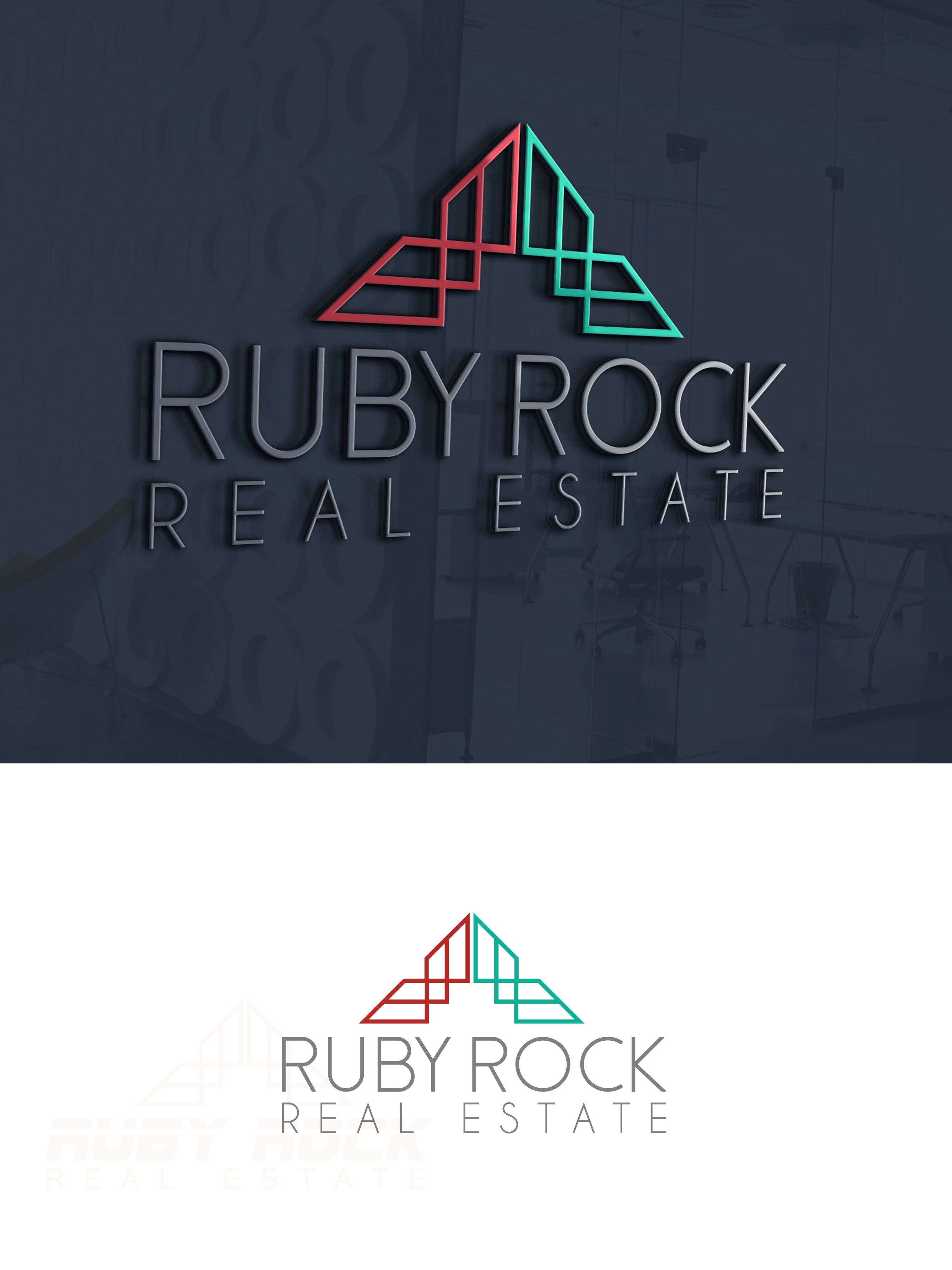 Diseño de Logo por VanR para Ruby Rock Real Estate | Diseño #25807444