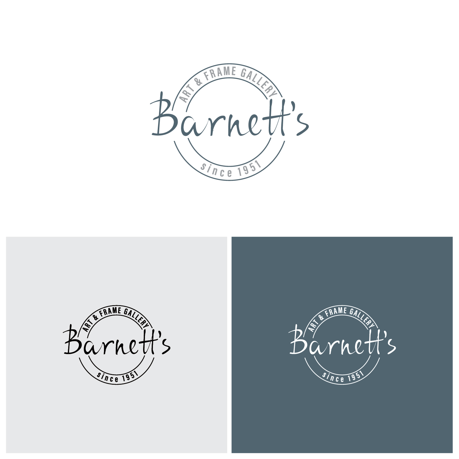 Logo Design by Maxo-Biz for Barnett's Art & Frame Gallery | Design #25800903
