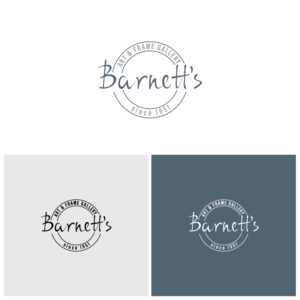 Barnett's Art & Frame Gallery ... since 1951 | Logo Design by Maxo-Biz