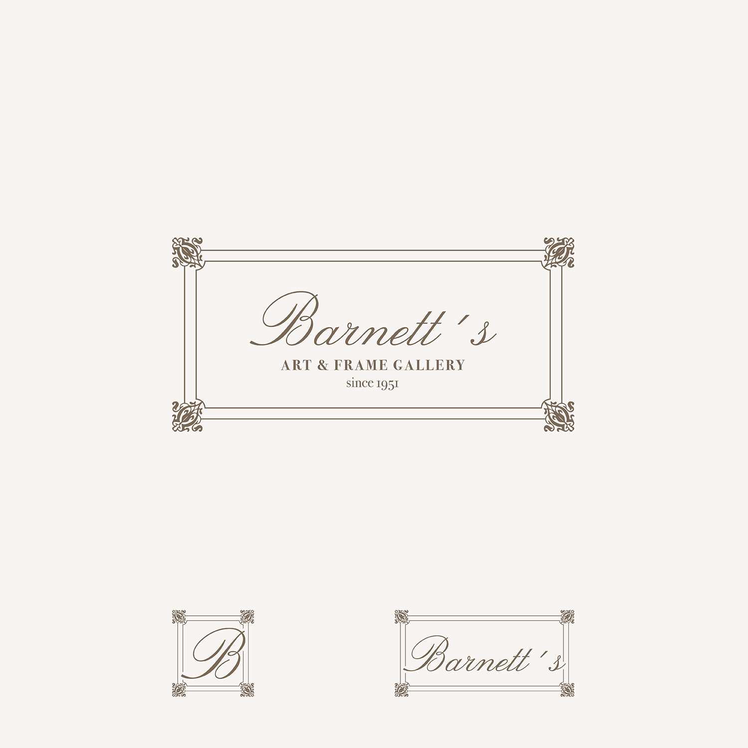 Diseño de Logo por Grapi para Barnett's Art & Frame Gallery | Diseño #25836666