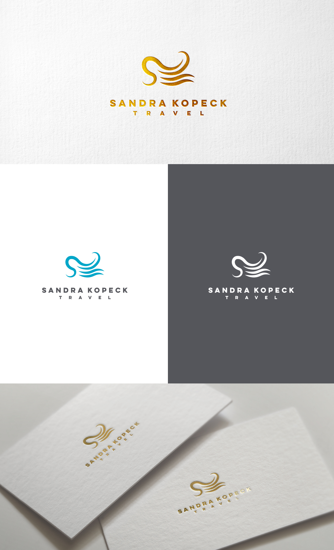 Logo Design by GLDesigns for Sandra Kopeck Travel  | Design #25808685