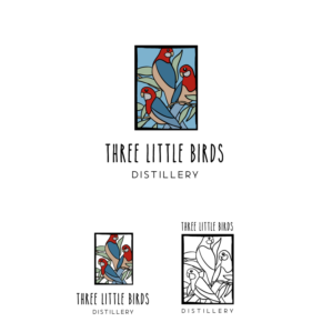Three Little Birds Distillery | Logo Design by Samantha Ward Design
