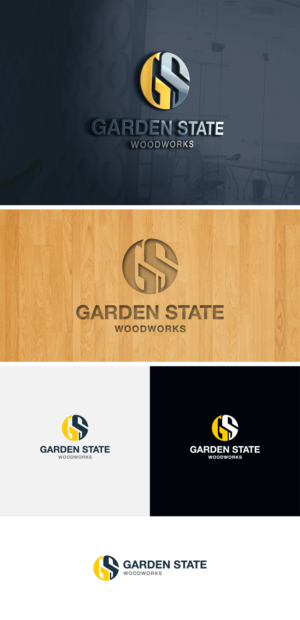 Garden State Woodworks or GS Woodworks | Logo Design by ideaz2050