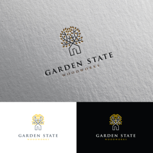 Garden State Woodworks or GS Woodworks | Logo Design by Rii