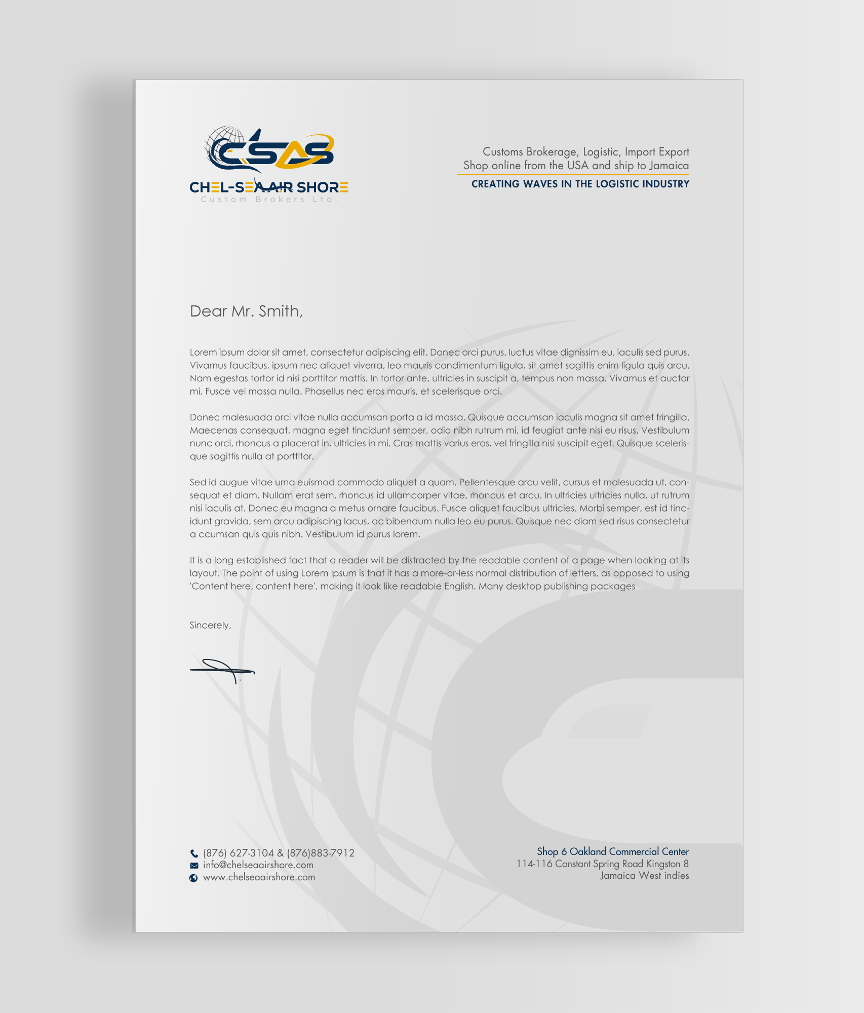 Letterhead Design by chandrayaan.creative for this project | Design #25815052