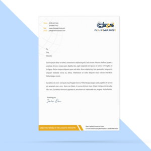 Chel-Sea Air Shore Custom Brokers Limited  | Letterhead Design by Creative Jiniya