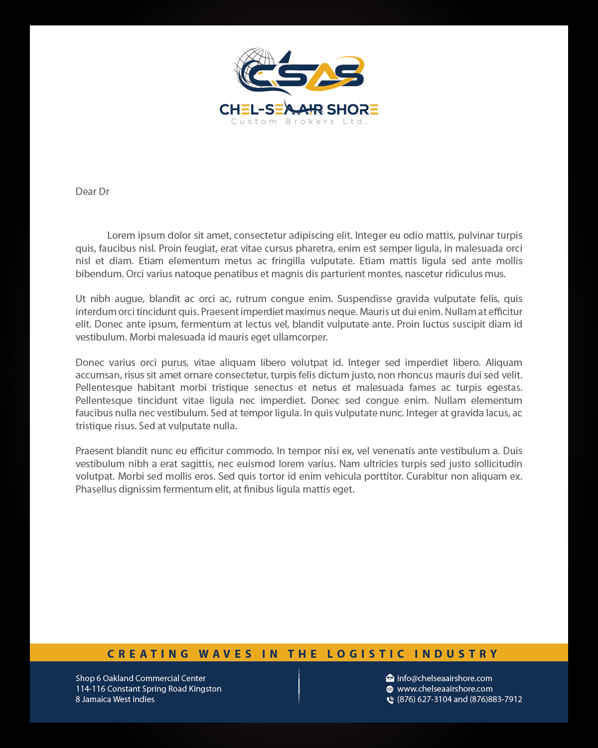 Letterhead Design by Isnah Logo for this project | Design #25804009