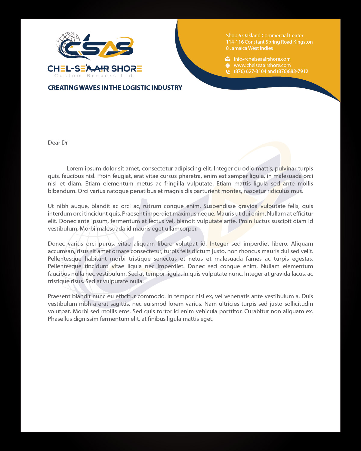 Letterhead Design by Isnah Logo for this project | Design #25804010