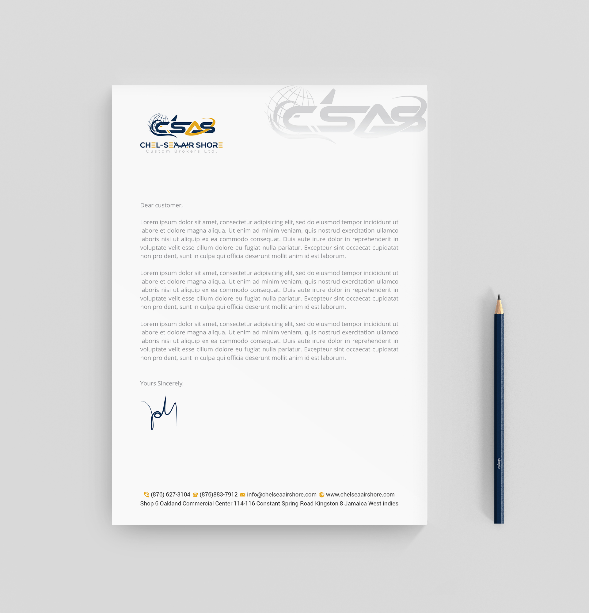 Letterhead Design by R.design for this project | Design #25804230