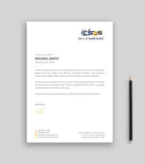 Letterhead Design by Musa. A for this project | Design: #25802961