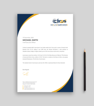 Letterhead Design by Musa. A for this project | Design: #25803080