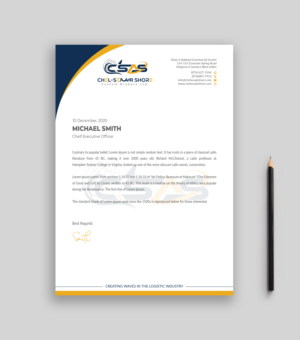 Letterhead Design by Musa. A for this project | Design: #25804304
