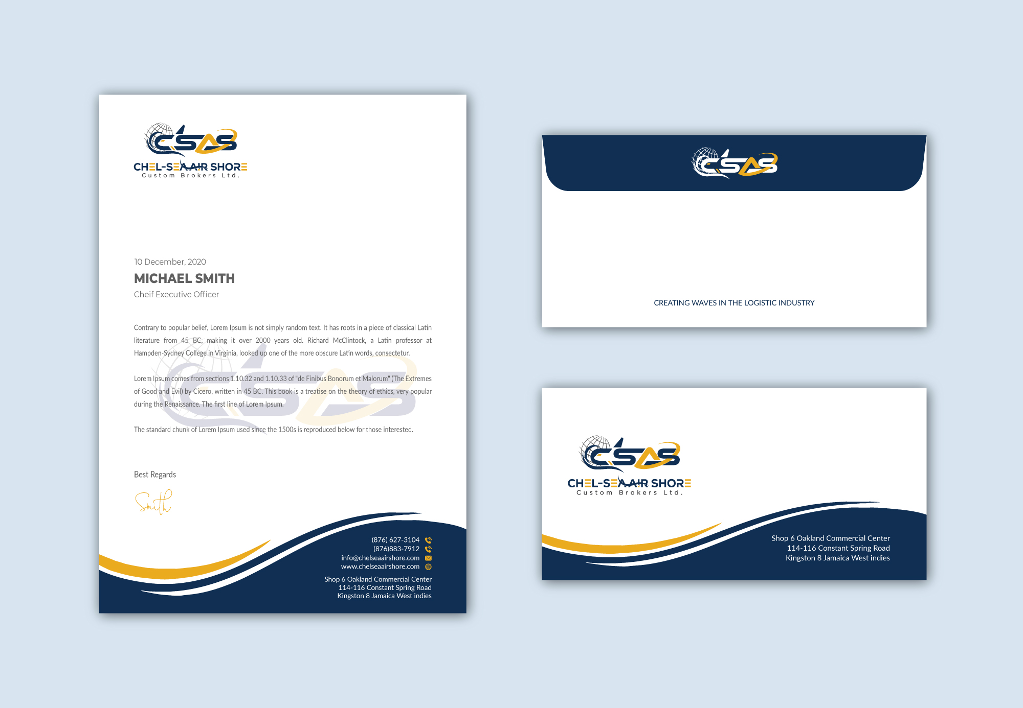 Letterhead Design by Musa. A for this project | Design #25804642