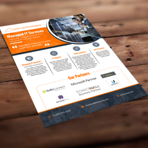 Pamphlet for IT Services Company (MSP Provider or Managed Services Provider) | Design de Flyer par Schöpfer