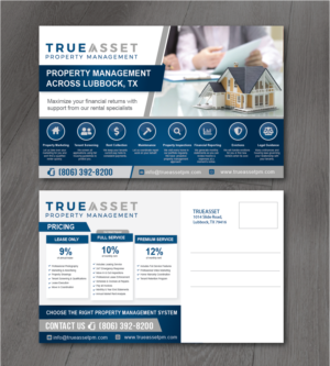 Postcard design to acquire new clients for my Property Management Company | Diseño de Postal por alex989