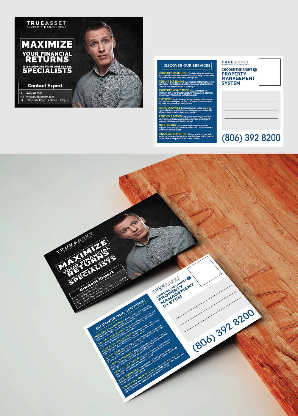 Postcard Design by 3Guys for FlatRock Royalties  | Design #25825160