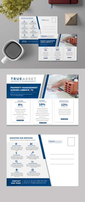 Postcard design to acquire new clients for my Property Management Company | Diseño de Postal por Deepak_9_Malhotra