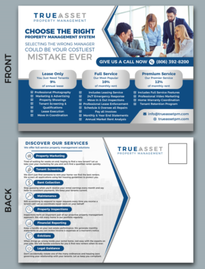 Postcard design to acquire new clients for my Property Management Company | Diseño de Postal por TSU Creations