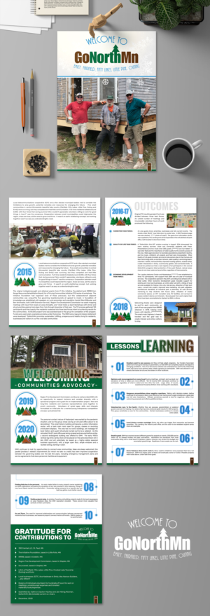 Community building organization wins grant; needs report design | Diseño de Brochure por SAI DESIGNS