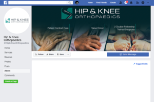 Orthopaedic Clinic Needs facebook page | Facebook-Design von gekgrfx