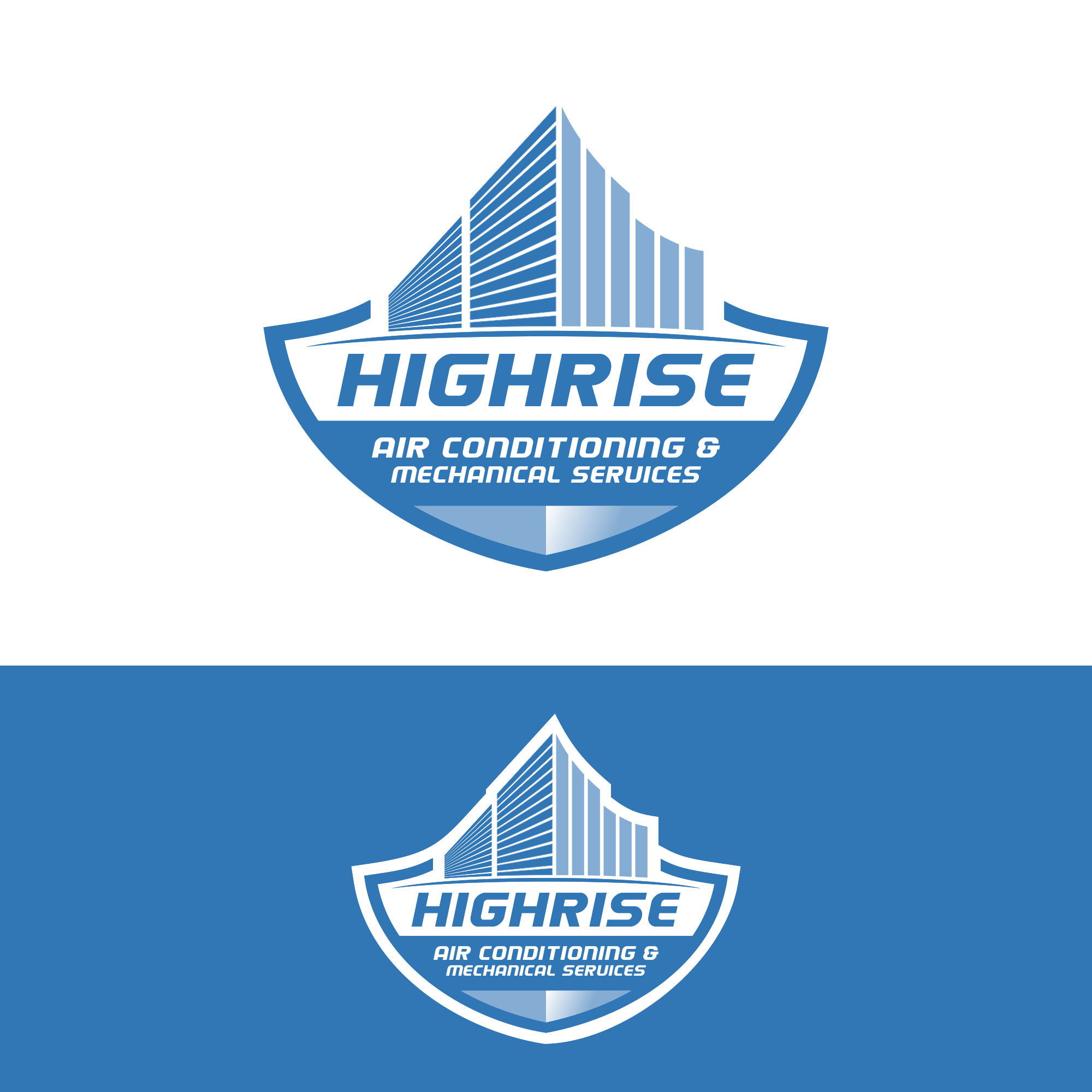 Bold, Serious Logo Design for Highrise Airconditioning & Mechanical