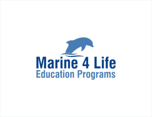 Marine 4 Life (main focus)   Education Programs (smaller underneath) | Diseño de Logo por BNdesigner