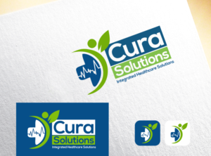 Cura Solutions - Integrated Healthcare solutions or it could just be Cura - Integrated Healthcare Solutions | Logo Design by nikkiblue