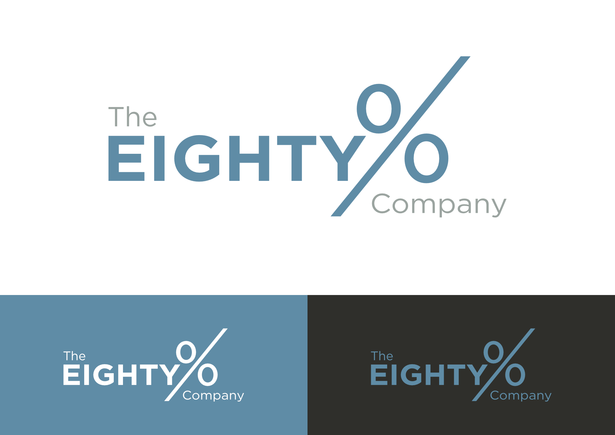 Diseño de Logo por Stobart Creative para The EIGHTY% Company | Diseño #25815690