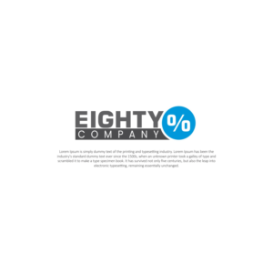 Diseño de Logo por aidea19 para The EIGHTY% Company | Diseño: #25818393