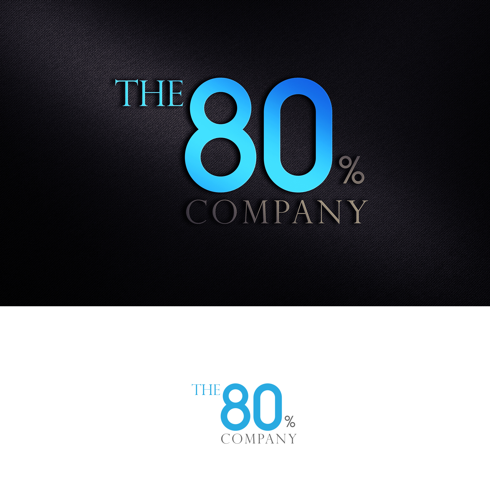 Logo Design by Amelia 25 for The EIGHTY% Company | Design #25818254