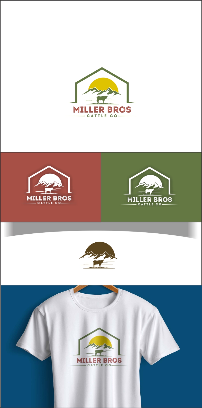 Logo Design by dclawstudio for Miller Bros Cattle CO | Design #25826815