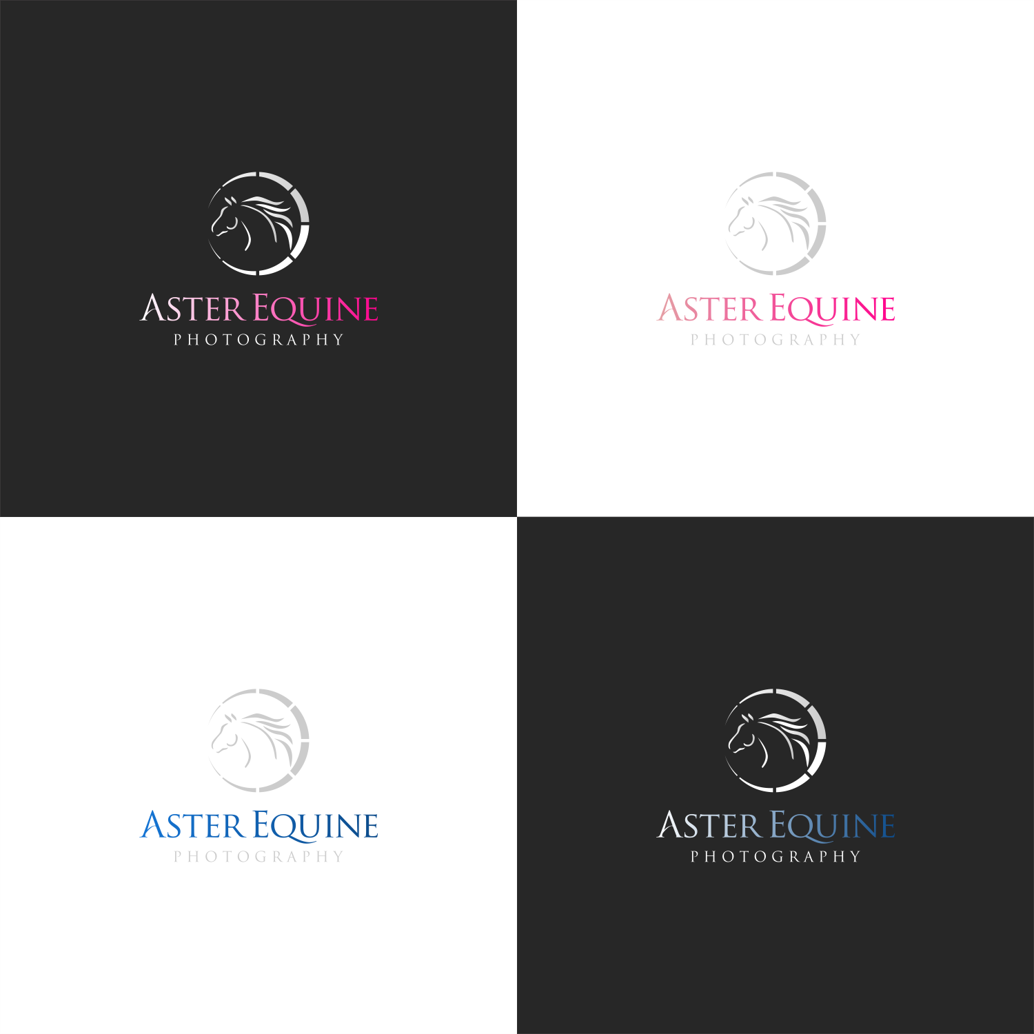 Logo Design by DoMadic for Aster Equine Photography | Design #25825227