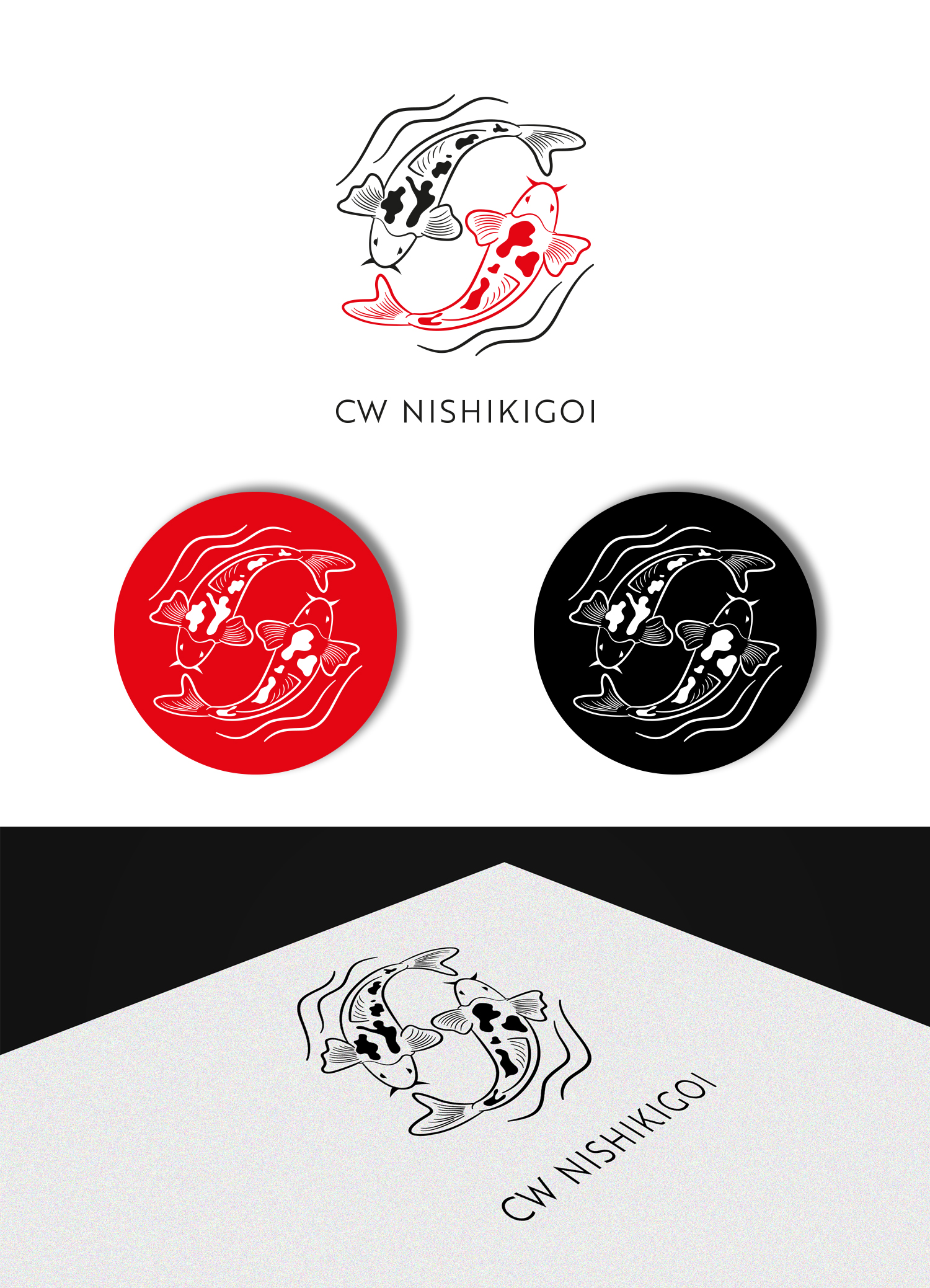 Logo Design by designbysy for CW Nishikigoi | Design #25841965