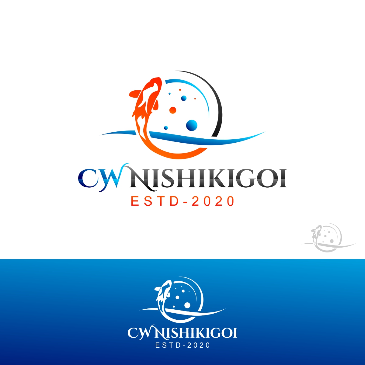 Logo Design by fly  design for CW Nishikigoi | Design #25823124