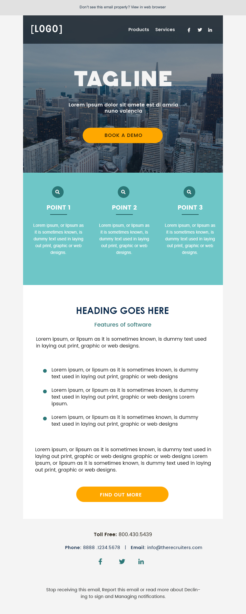 Email Marketing Design by Expert Designer for Reach Marketing Solutions | Design #25844805