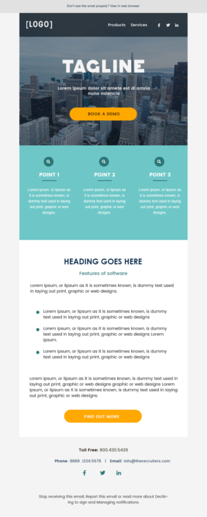 Email Marketing Design by Expert Designer for Reach Marketing Solutions | Design: #25844805