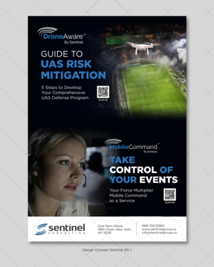 Full page ad for Security Services  | Graphic Design by D Creative