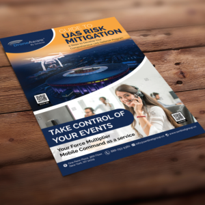 Full page ad for Security Services  | Graphic Design by Schöpfer
