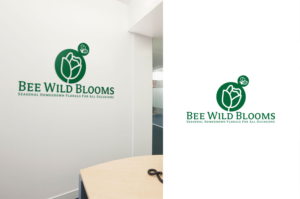 Bee Wild Blooms seasonal homegrown florals for all occasions | Logo Design by MT