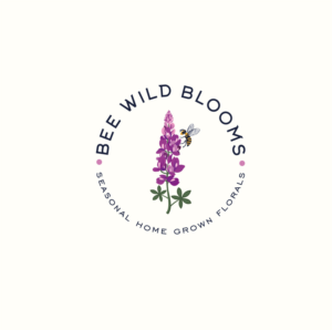 Bee Wild Blooms seasonal homegrown florals for all occasions | Diseño de Logo por Birdcage