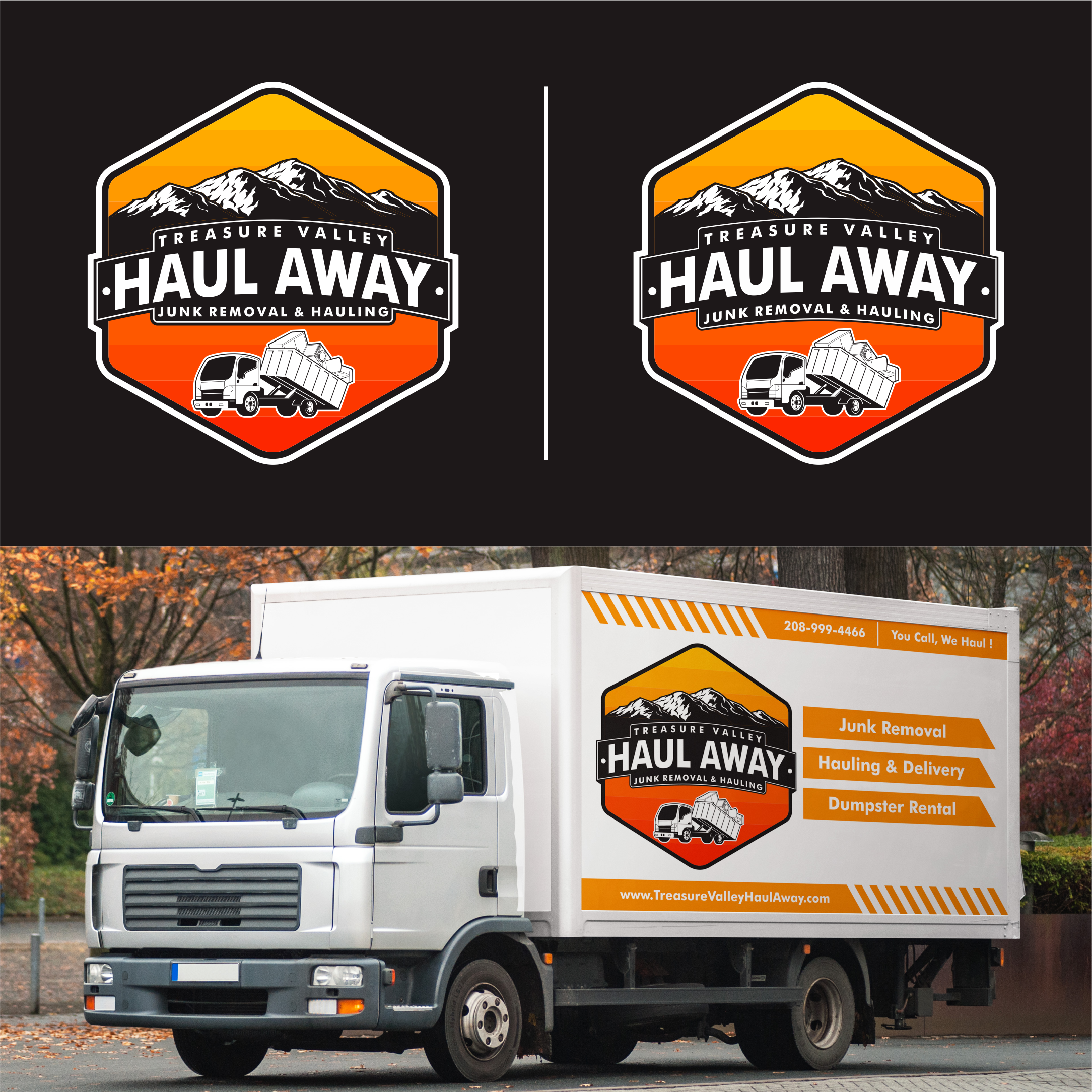 Logo Design by Nembelas Studio for Treasure Valley HAUL AWAY | Design #25862564