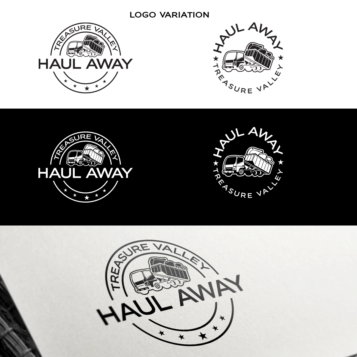 Logo Design by MD Roknuzzaman for Treasure Valley HAUL AWAY | Design #25858662