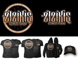 Zizikis Street Food Clothing Designs | T-Shirt-Design von badpixelarts