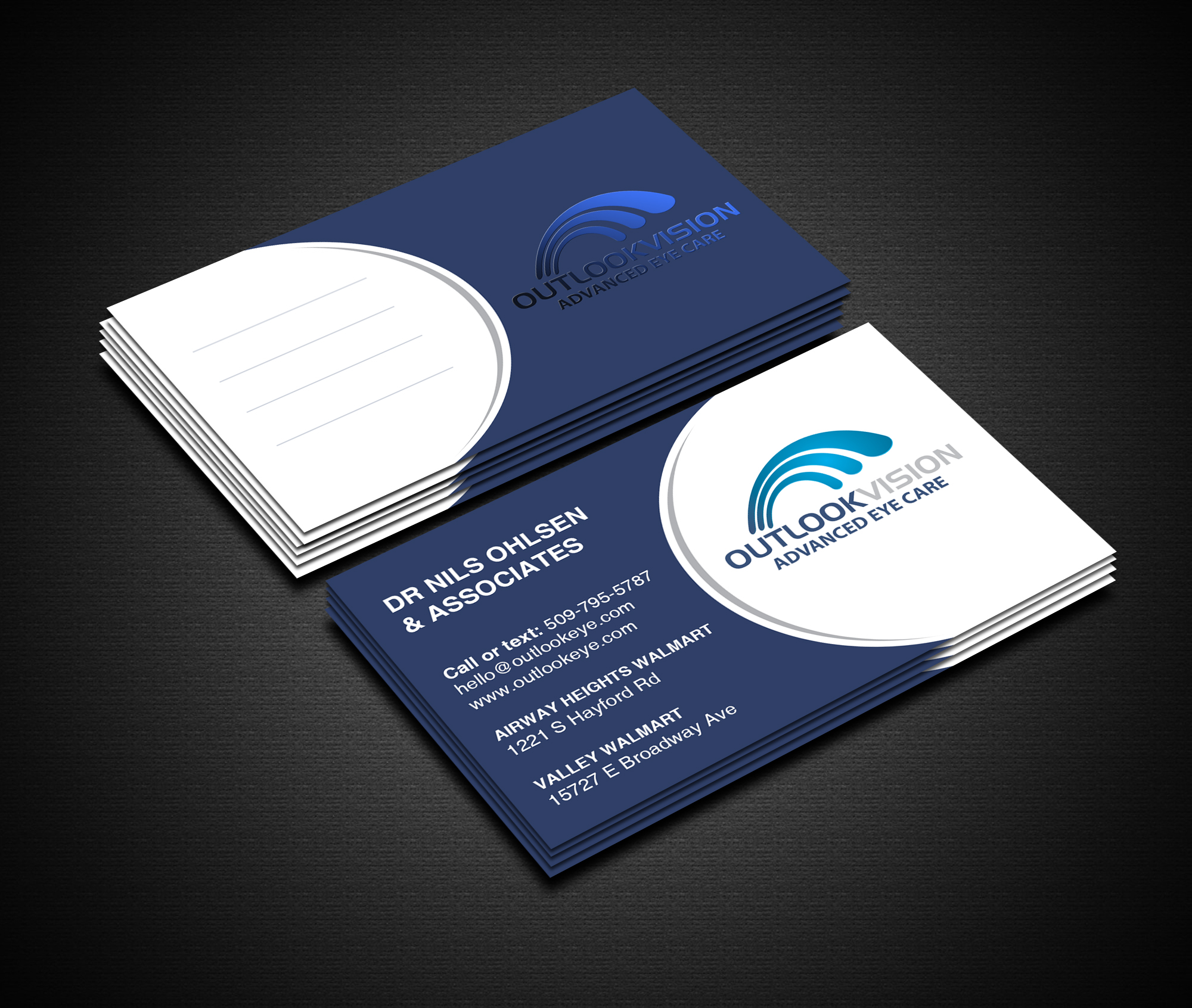 Business Card Design by Creations Box 2015 for Outlook Vision | Design #25839962