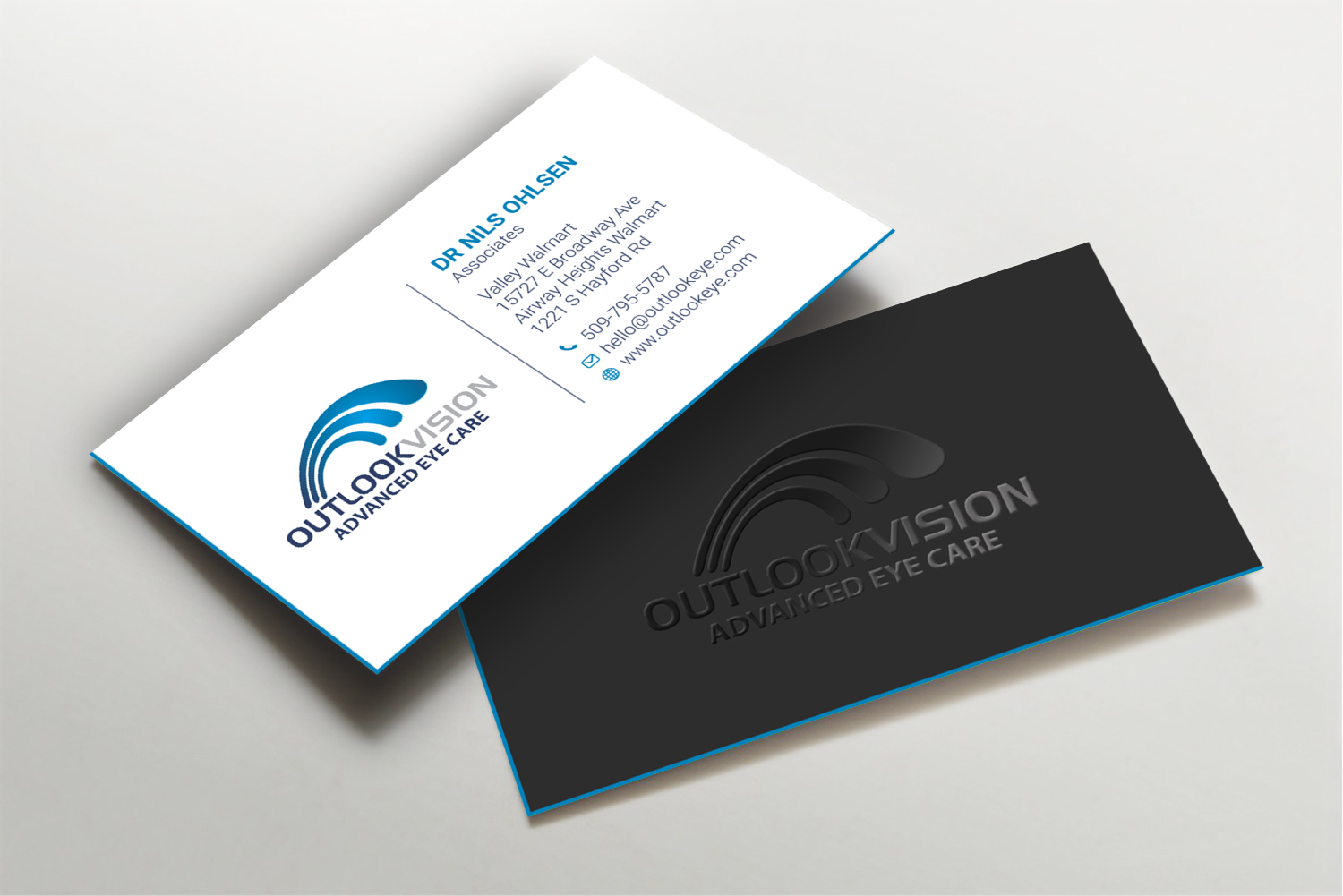 Business Card Design by LAXMI DESIGNHUB for Outlook Vision | Design #25832897