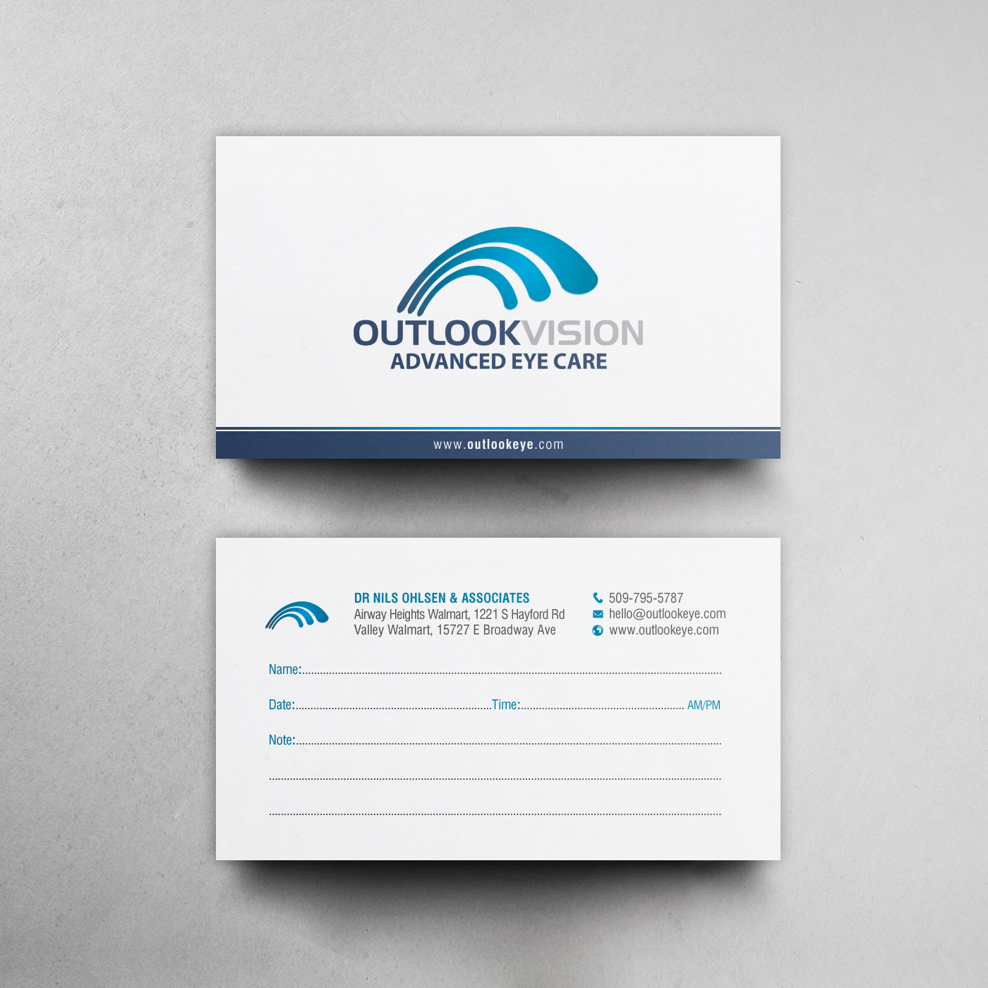 Business Card Design by chandrayaan.creative for Outlook Vision | Design #25833631