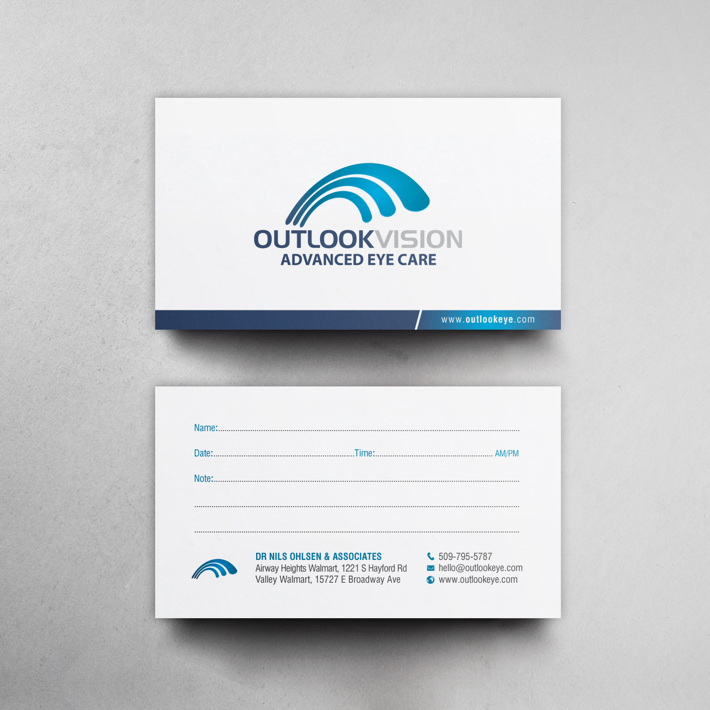 Business Card Design by chandrayaan.creative for Outlook Vision | Design #25833634