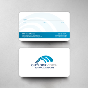 Business Card Design by chandrayaan.creative for Outlook Vision | Design: #25838300